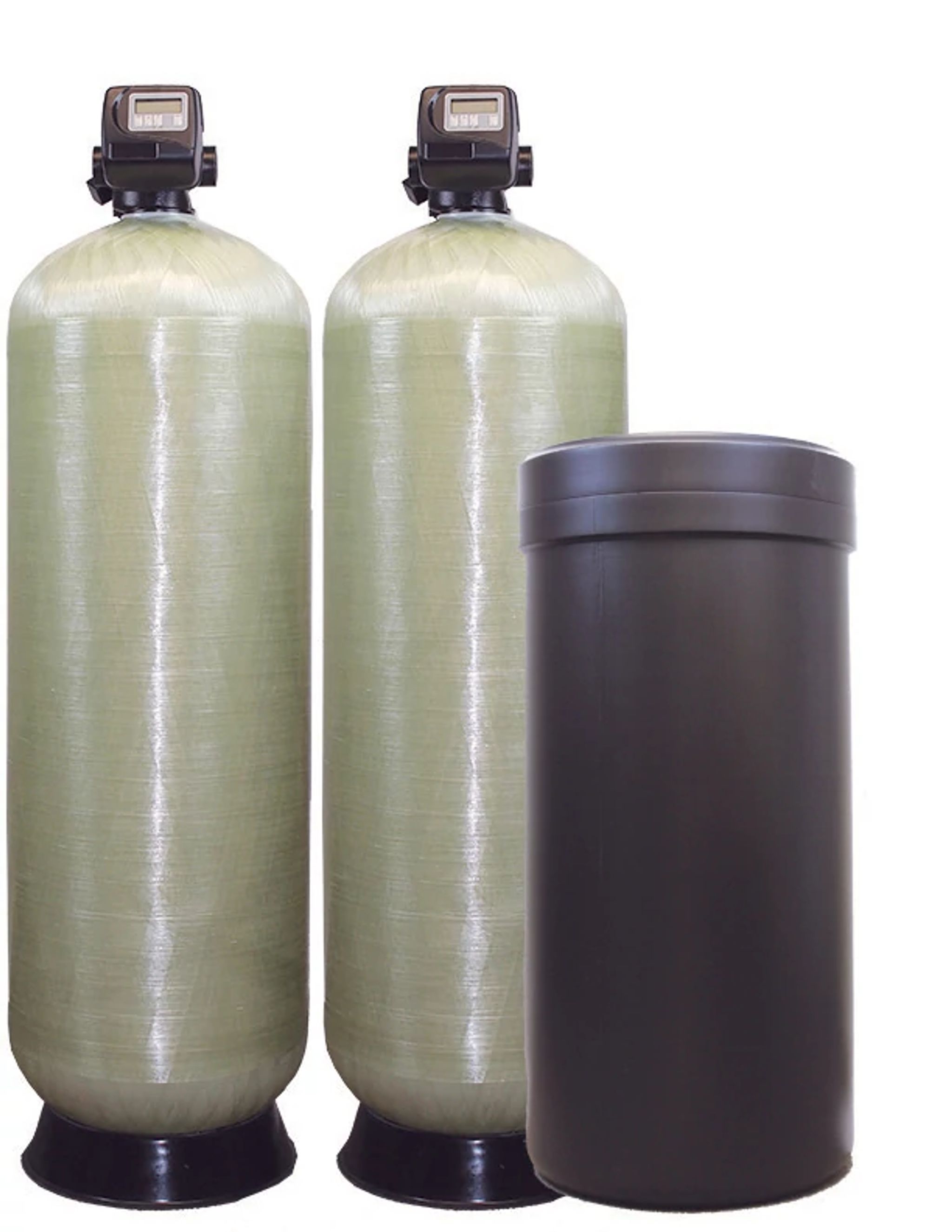 Alternating twin commercial softener